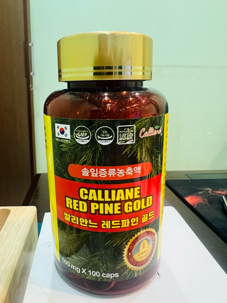 Tinh dầu thông đỏ 100 viên Red Pine Hàn Quốc